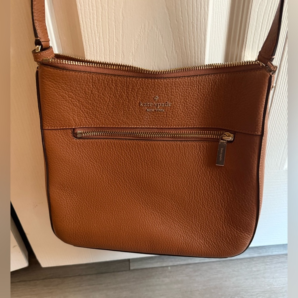 Kate Spade Tan Leather Crossbody Bag